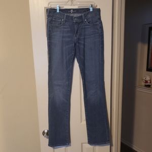 7 For all Mankind straight jeans blue size 27
